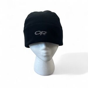 Outdoor Research OR Fleece Hat Size Large Windstopper Black Winter